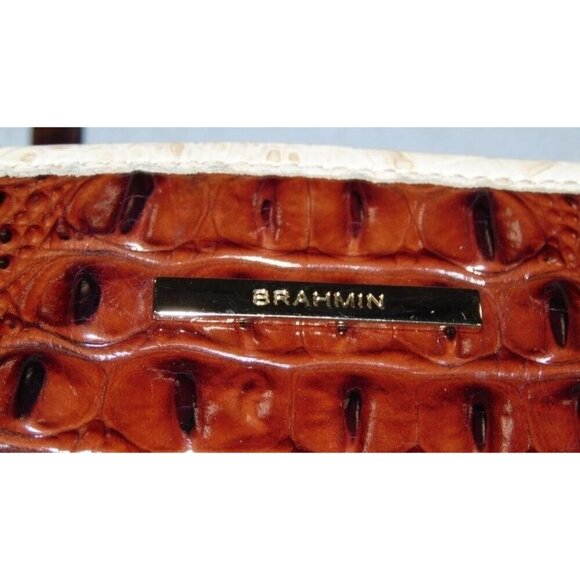 Brahmin Asher Pecan Soriano Tote Handbag Sunglow Melbourne accents - Picture 4 of 4